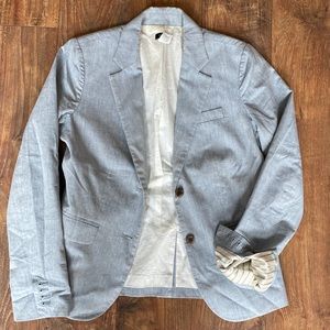 JCrew chambray blazer